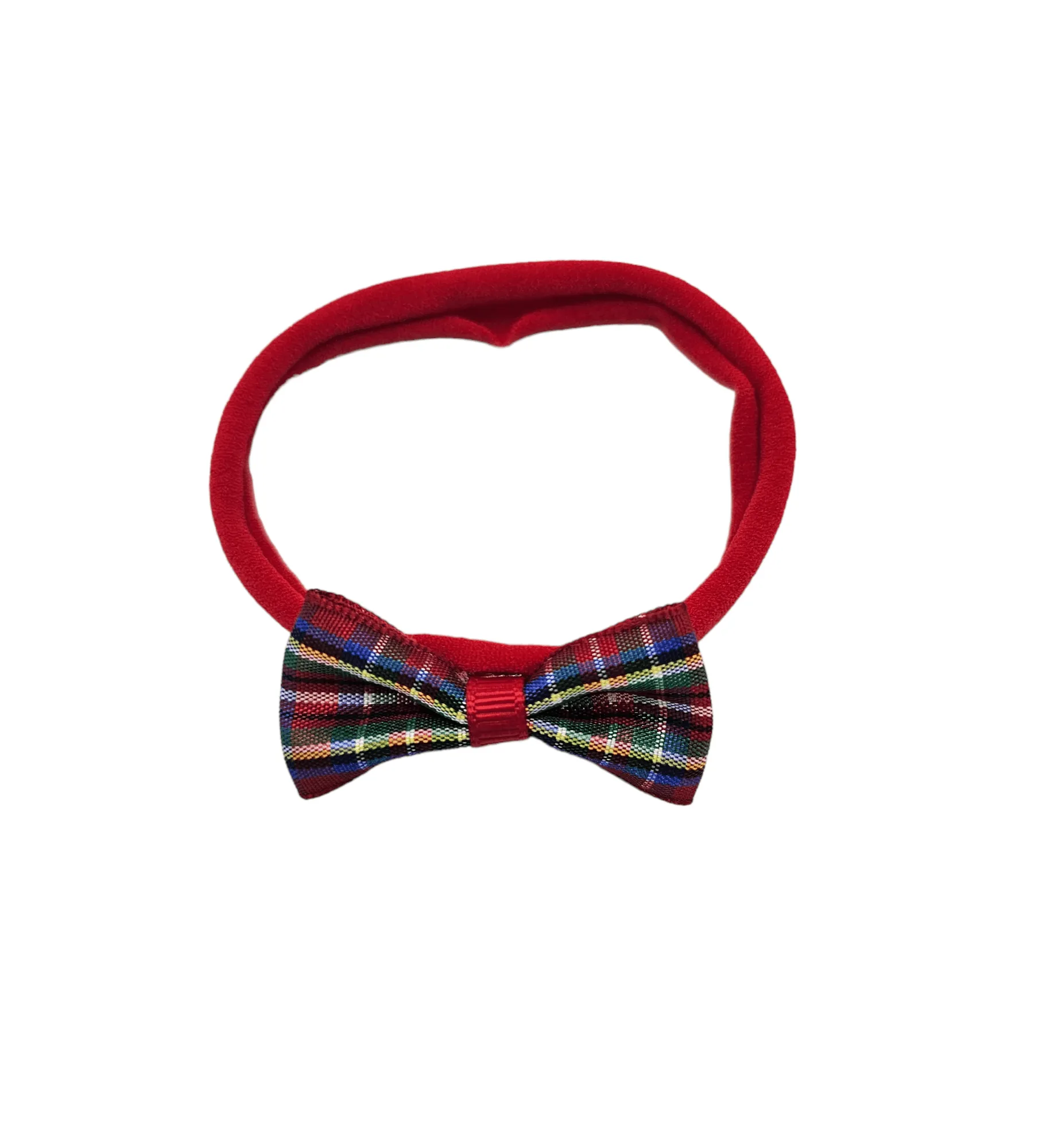 2 Inch Tartan Christmas Dainty Bow on Headband