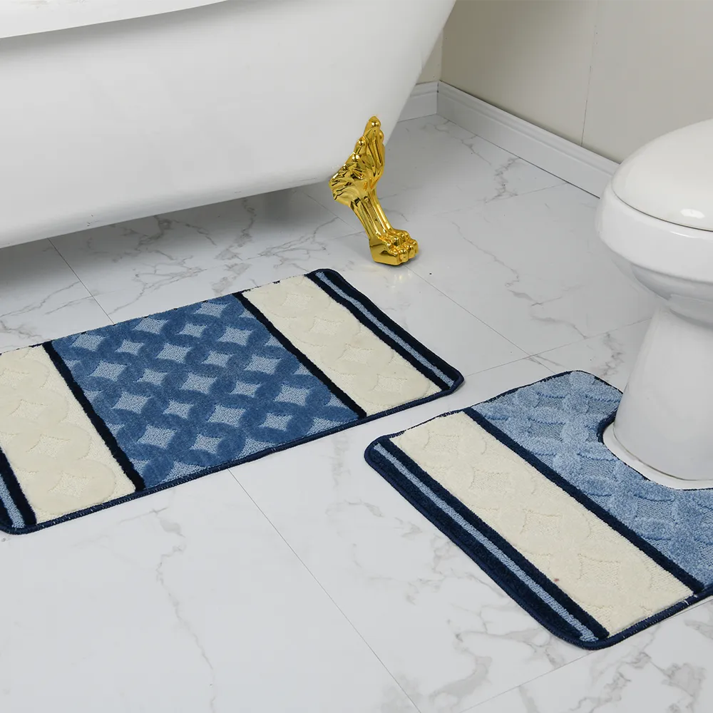 2 Piece Bath Mat Set, Clover