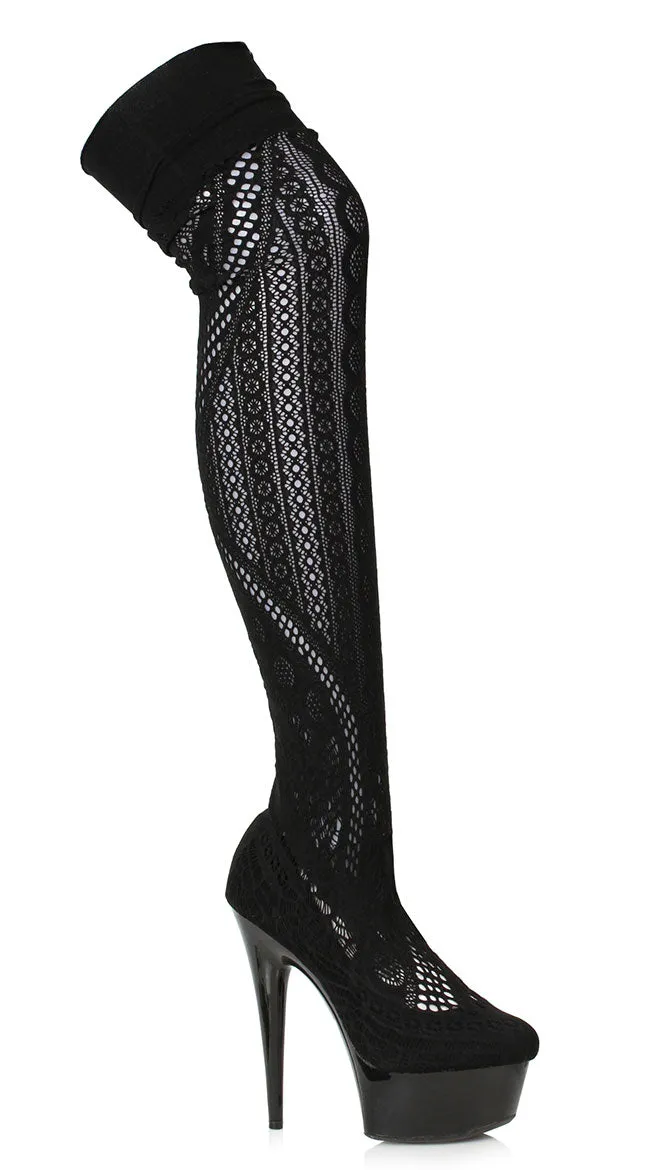 6 Inch Stocking Thigh High Stiletto Boot