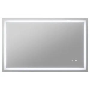 ANZZI 30-in. x 48-in. Frameless LED Front/Back Light Bathroom Mirror w/Defogger