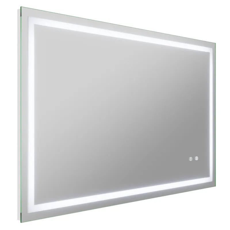 ANZZI 30-in. x 48-in. Frameless LED Front/Back Light Bathroom Mirror w/Defogger