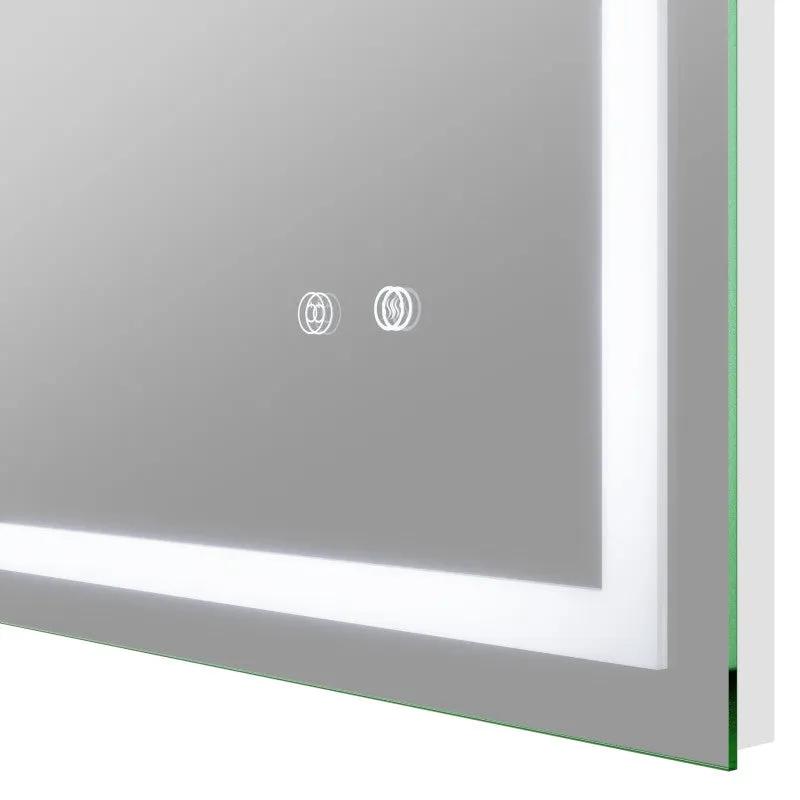 ANZZI 30-in. x 48-in. Frameless LED Front/Back Light Bathroom Mirror w/Defogger