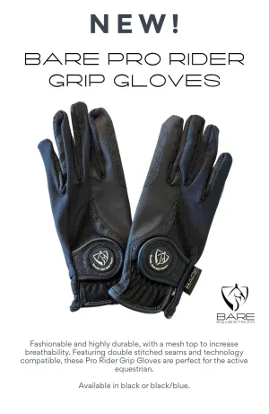 BARE Equestrian ProRider Mesh Grip Gloves