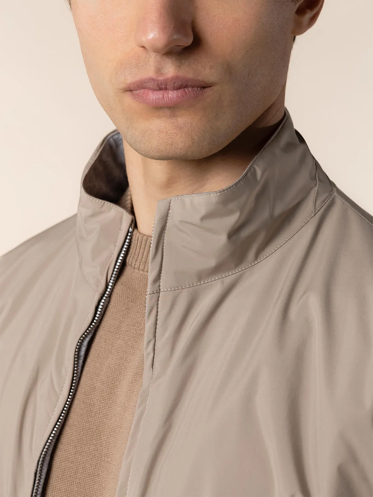 Beige Reversible Resort Jacket