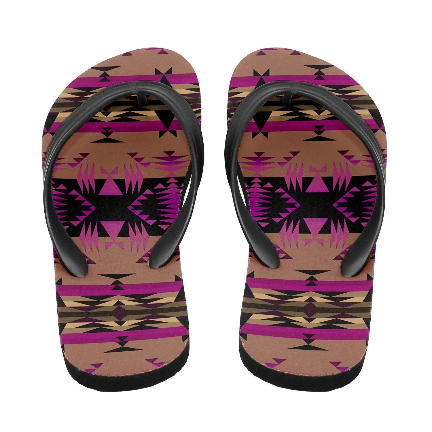 Between the Mountains Berry Flip Flops