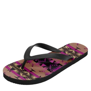 Between the Mountains Berry Flip Flops