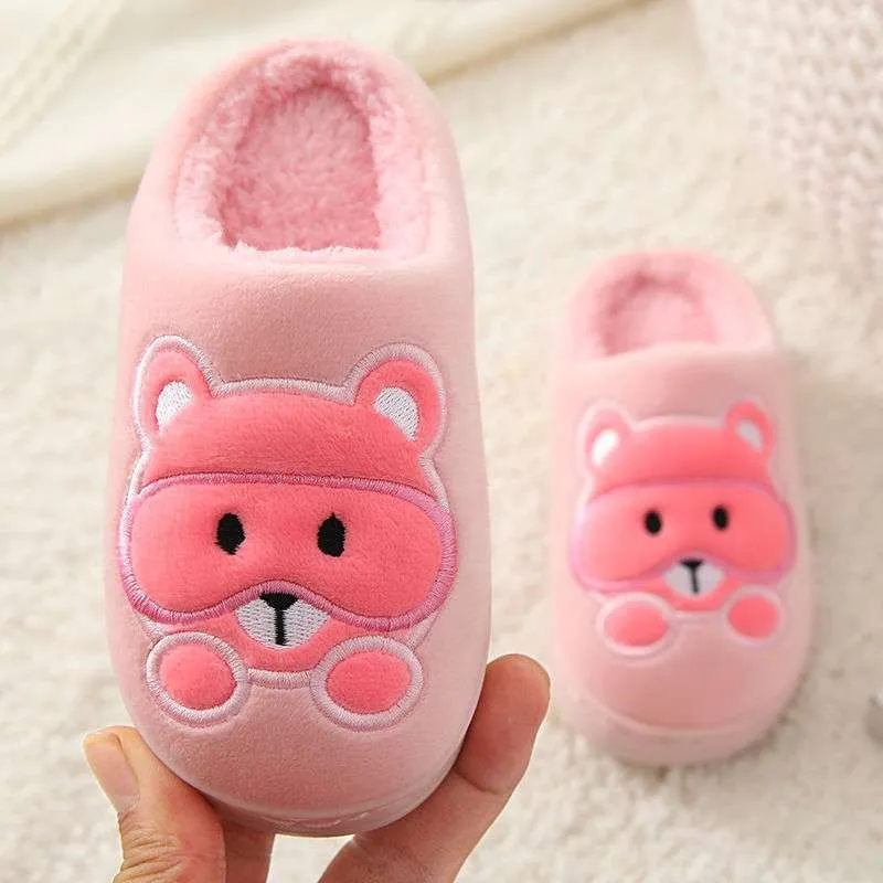 Big Kids Slippers Non-slip Thick Cute Baby Cotton Slippers