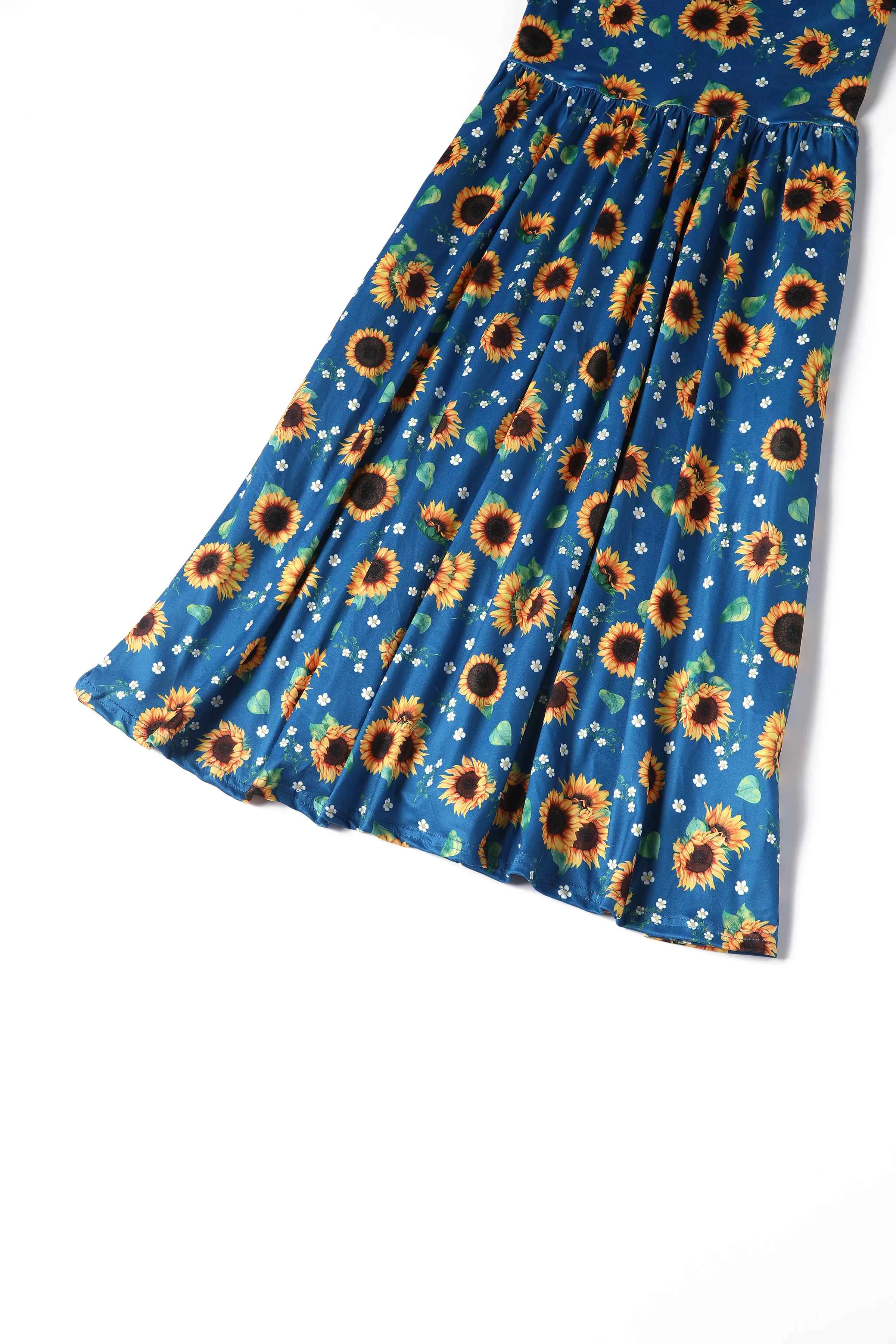 Billie Blue Sunflower Flared Dress