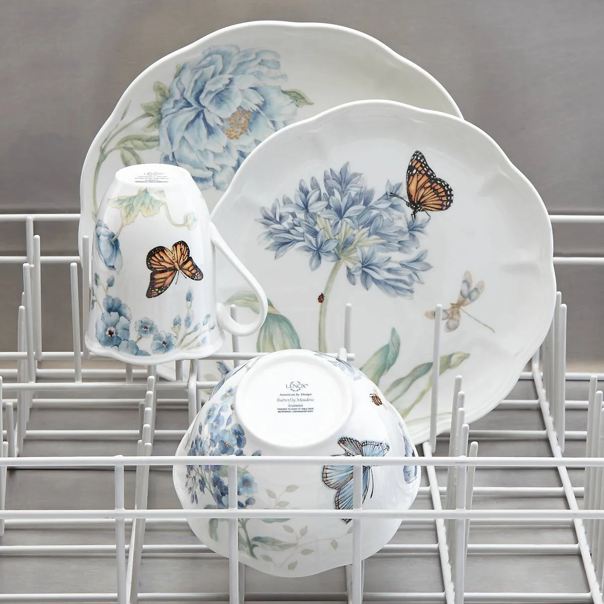 Butterfly Meadow Blue 4-Piece Place Setting