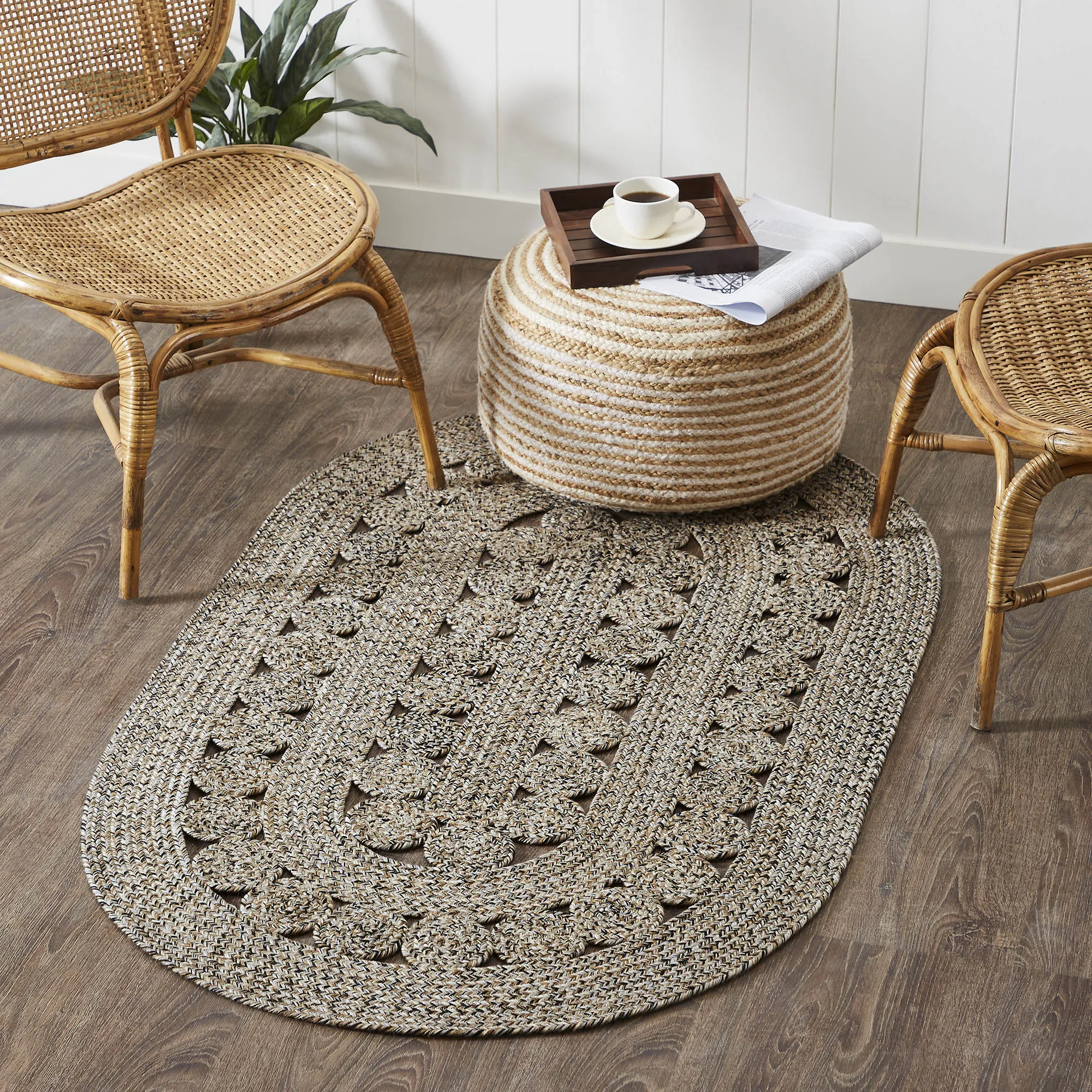 Celeste Blended Pebble Indoor/Outdoor Rug Oval 36x60