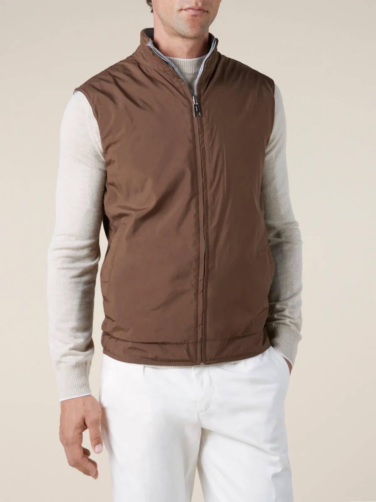 Chocolate Reversible Resort Body Warmer