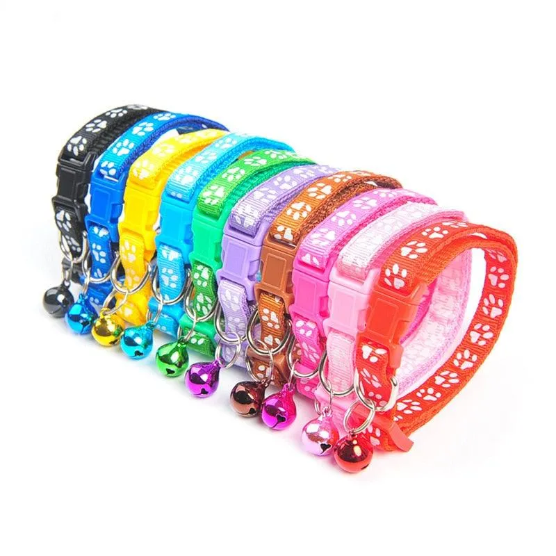 Colorful Adjustable Bell Collar