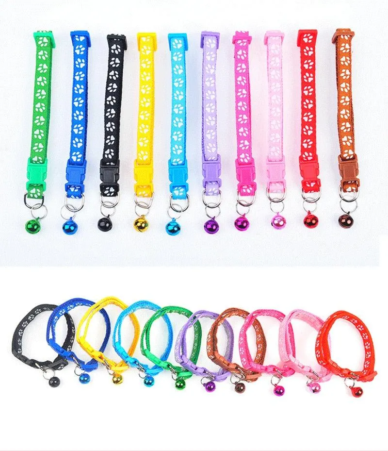 Colorful Adjustable Bell Collar