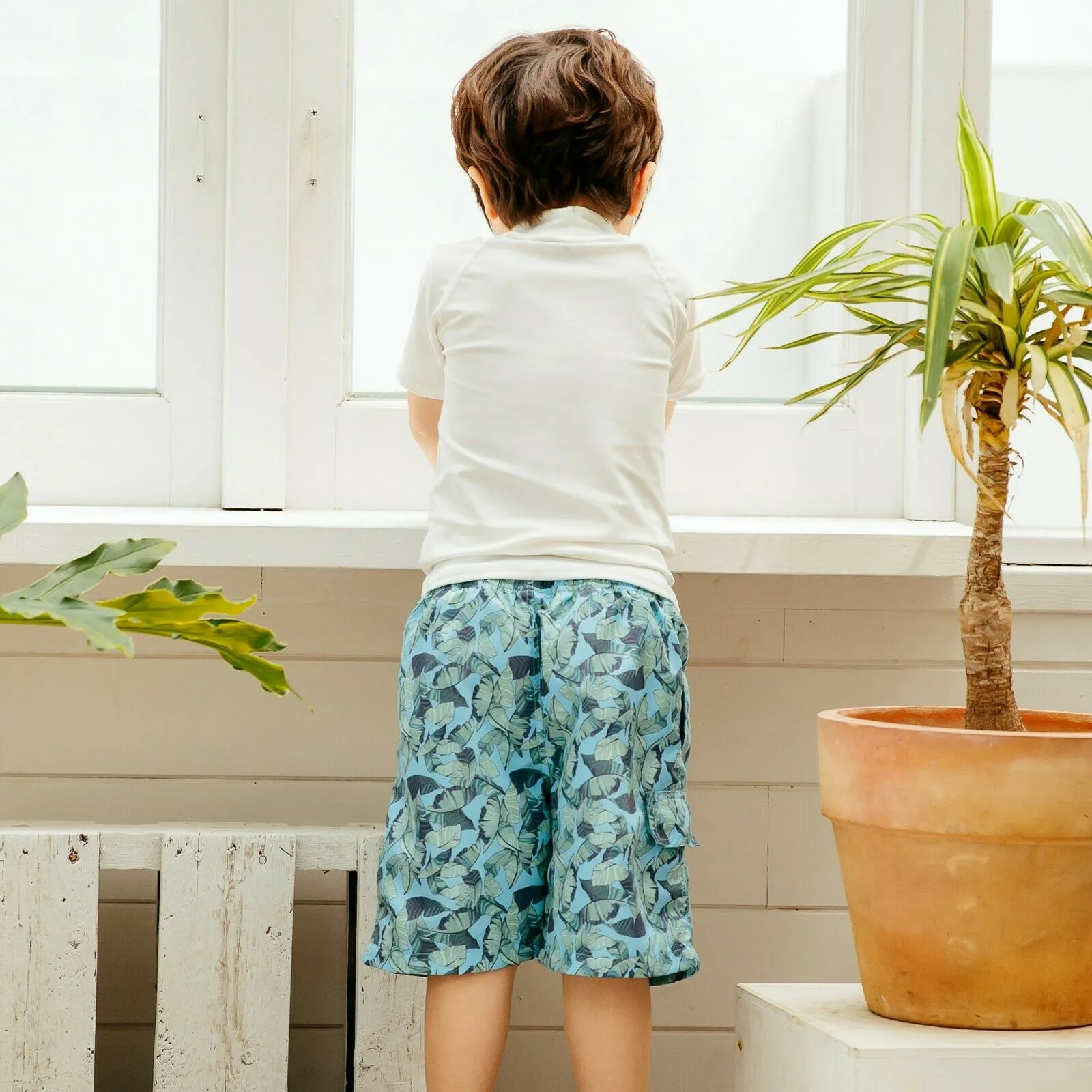 Colorful Stripe Swim Trunk