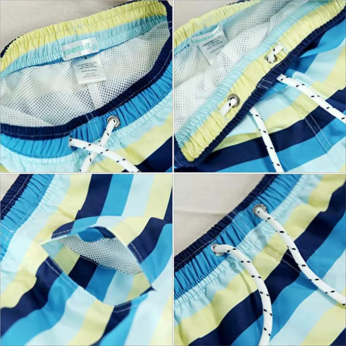 Colorful Stripe Swim Trunk