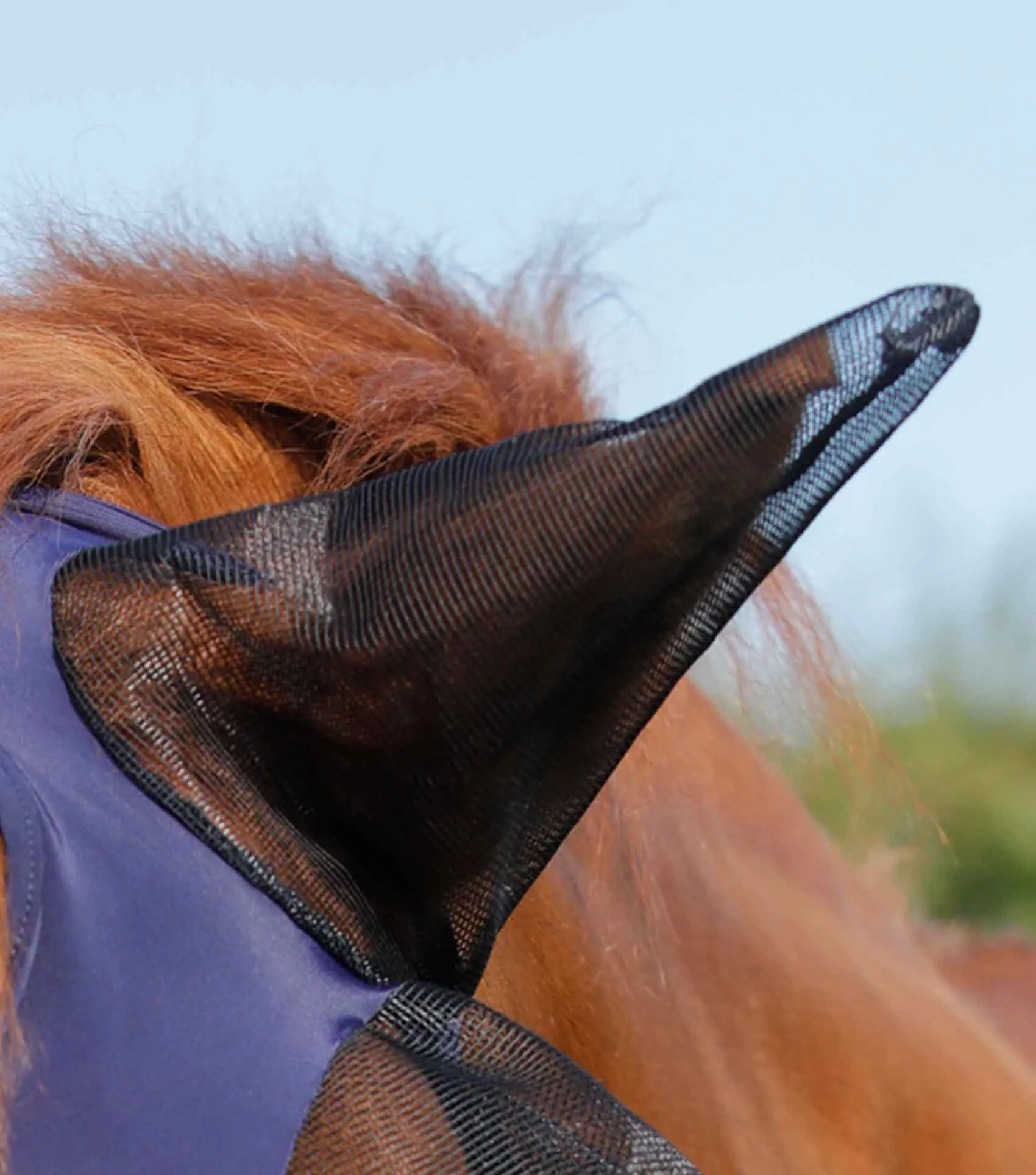 Comfort Tech Lycra Fly Mask Navy