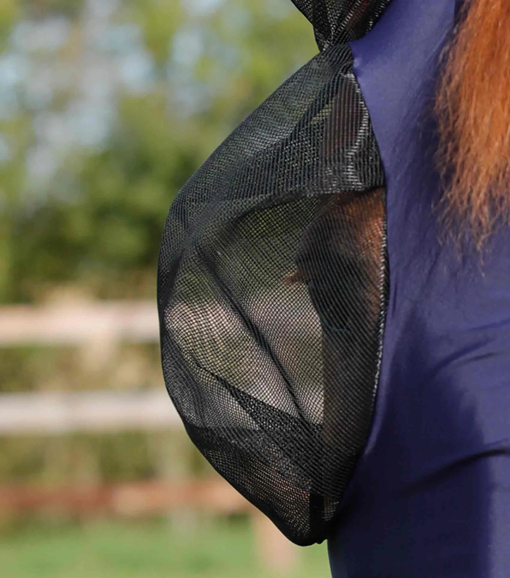 Comfort Tech Lycra Fly Mask Navy