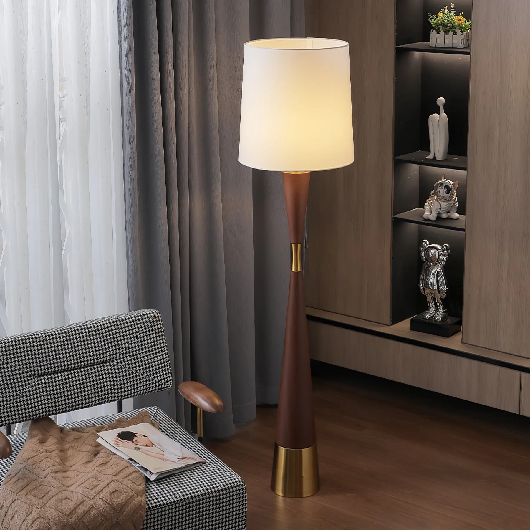 Cone Waist Floor Lamp