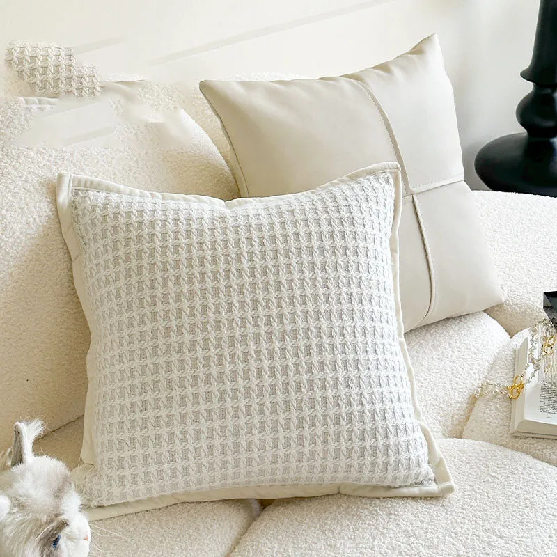 Cream-Colored Throw Pillow