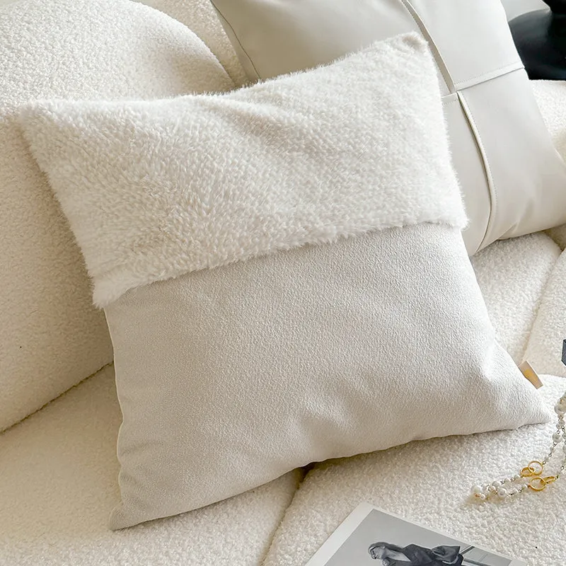 Cream-Colored Throw Pillow