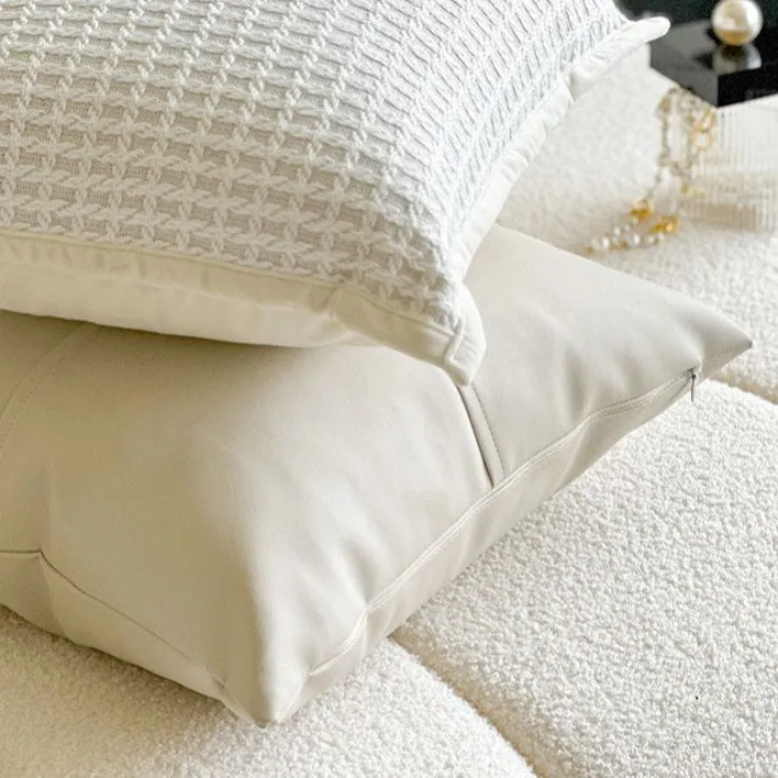 Cream-Colored Throw Pillow