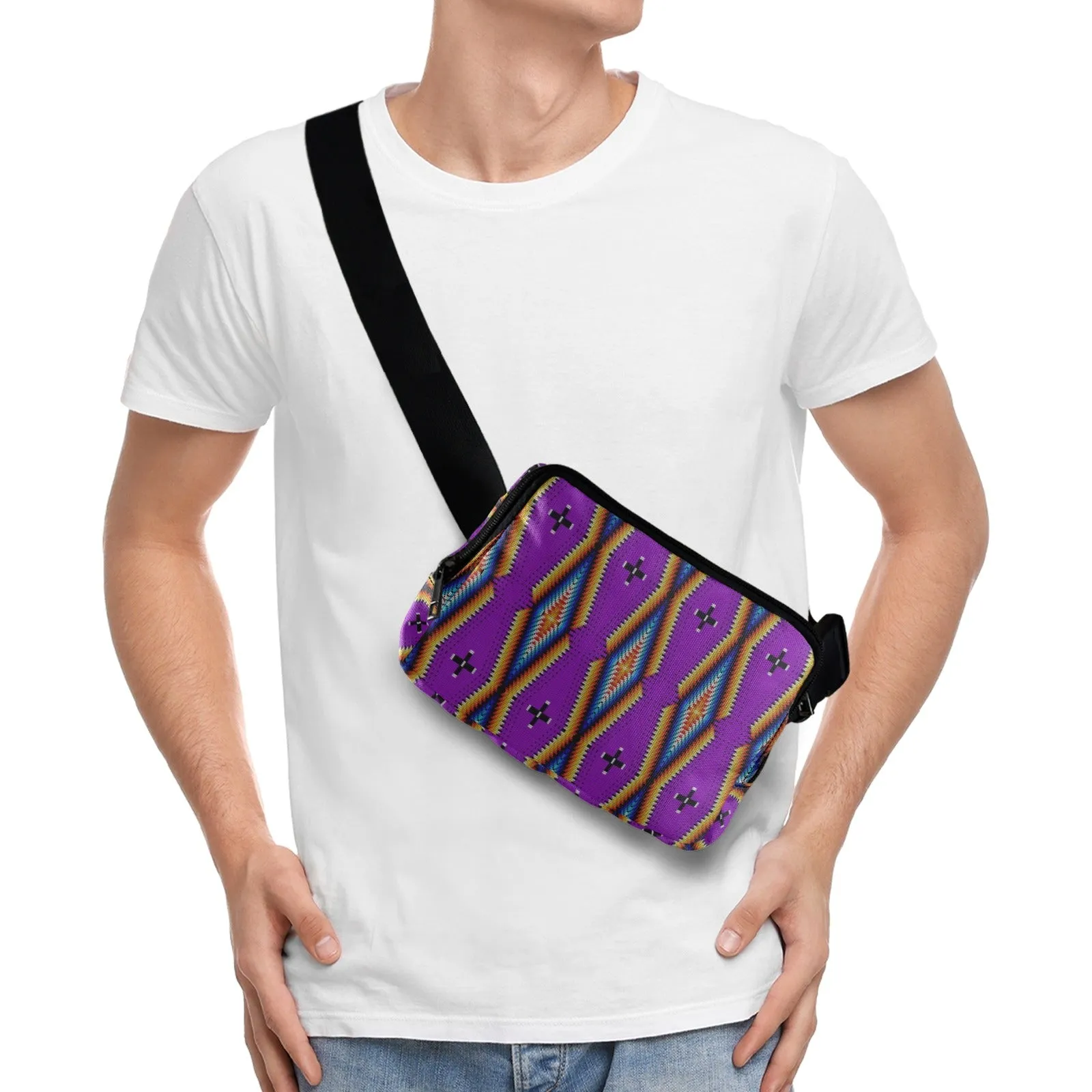 Diamond in the Bluff Purple Belt Bag