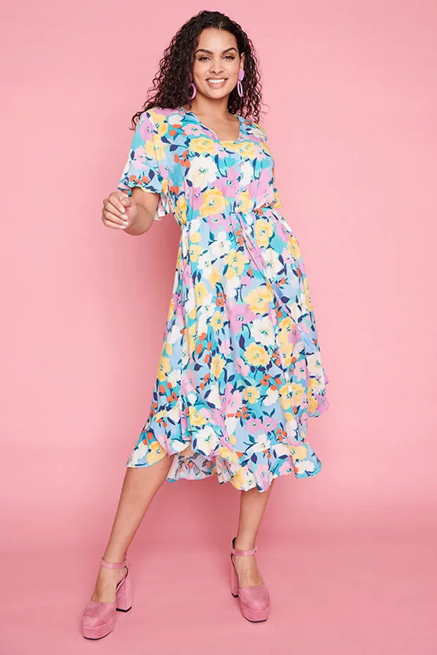 Dionne Chalky Floral Dress