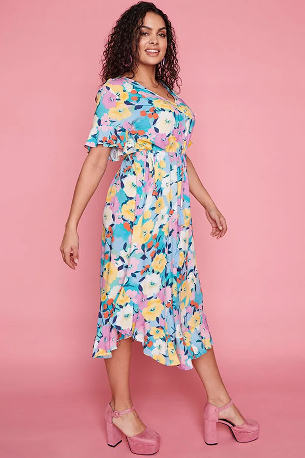 Dionne Chalky Floral Dress