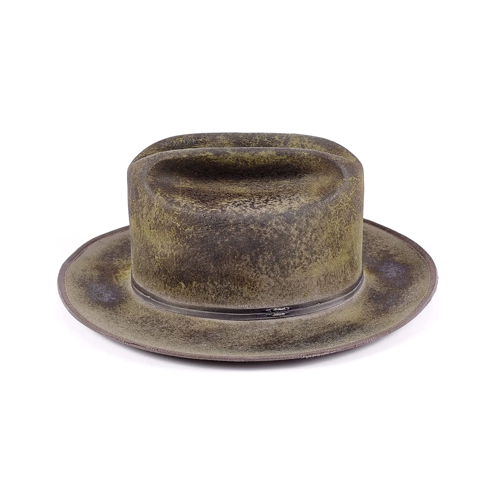 Distressed Wool Fedora-Timeless Elegance