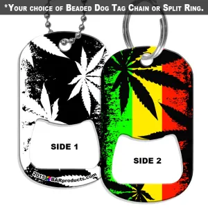 Dog Tag Bottle Opener - Rasta