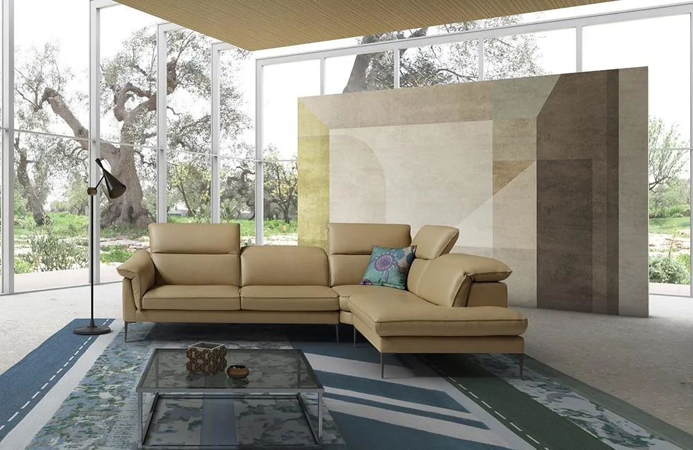 Dunstan Premium Leather Sectional Sofa