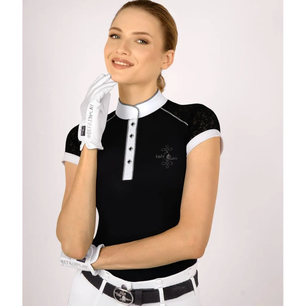 FairPlay Anita Short Sleeved Competition Shirt with Lace Sleeves