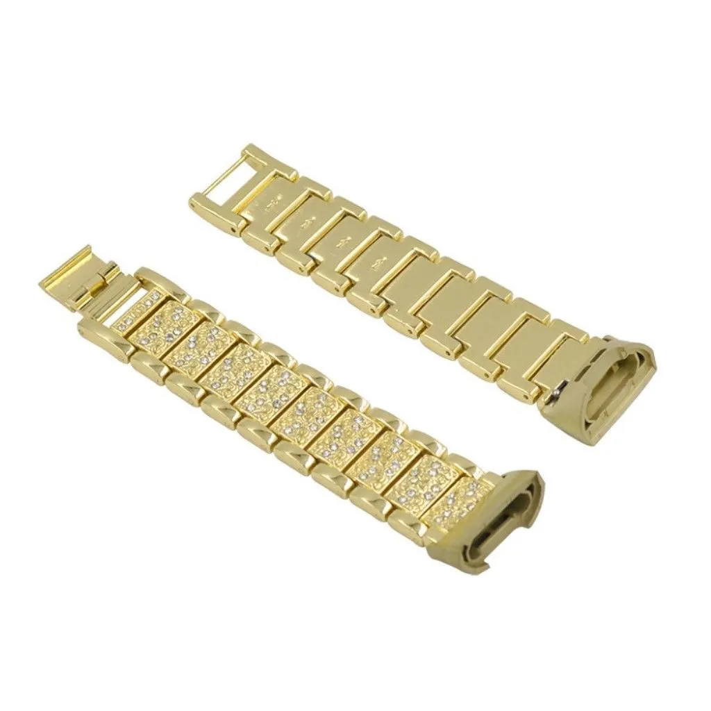 Fitbit Charge 4 / 3 rhinestone stainless steel watch strap - Gold