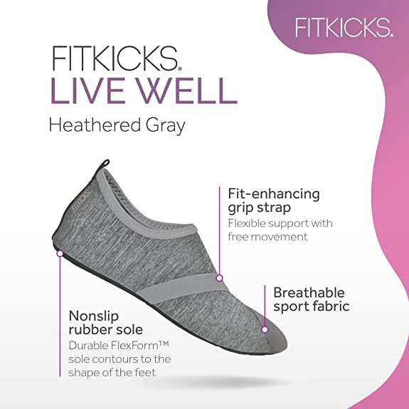 Fitkicks Live Well Active Lifestyle Footwear in Grey