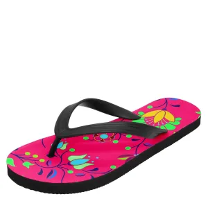 Fleur Indigine Rouge Flip Flops