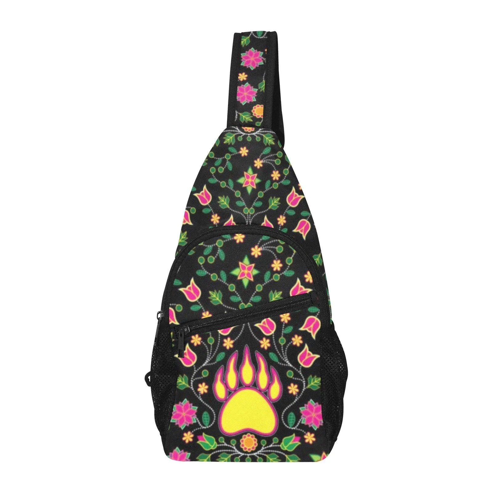 Floral Bearpaw Pink and Yellow Chest Bag