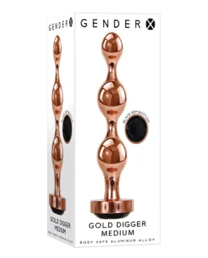 Gender X ''Gold Digger'' Anal Plug -Med