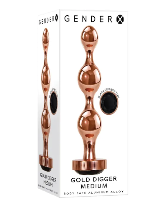 Gender X ''Gold Digger'' Anal Plug -Med