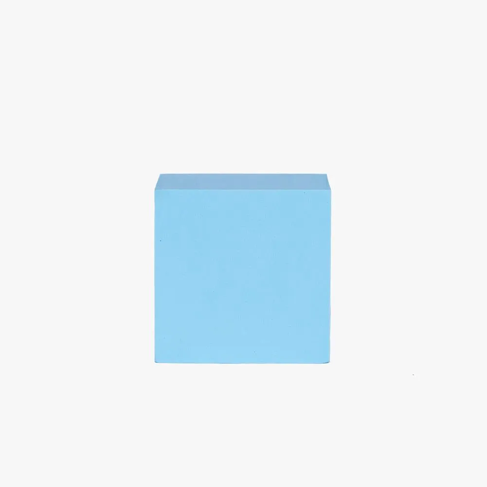 Geometric Foam Styling Props for Photography - Tall Square 10cm (Powder Blue)