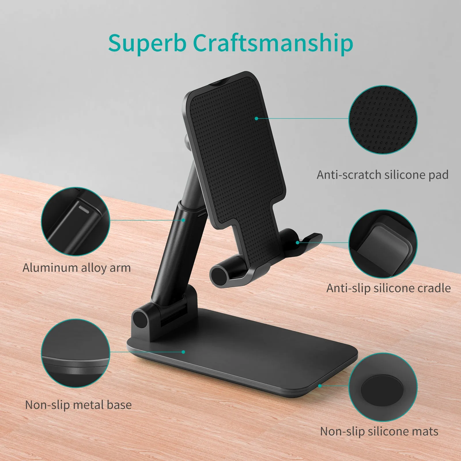 H88 Choetech Adjustable Phone & Tablet Stand