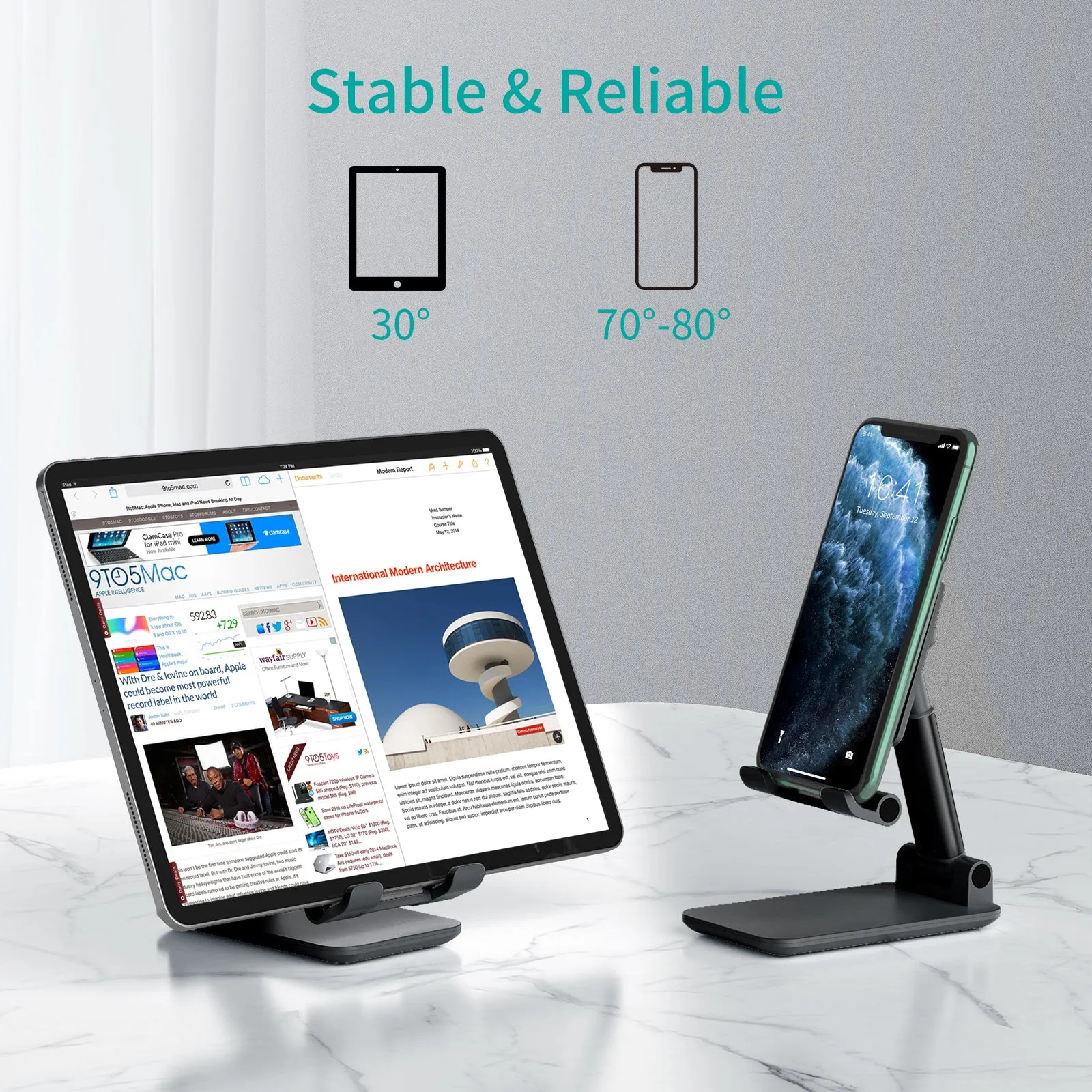 H88 Choetech Adjustable Phone & Tablet Stand