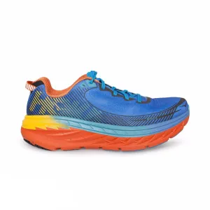 Hoka Bondi 5 Blue/Red Orange/Gold Fusion Running Shoes