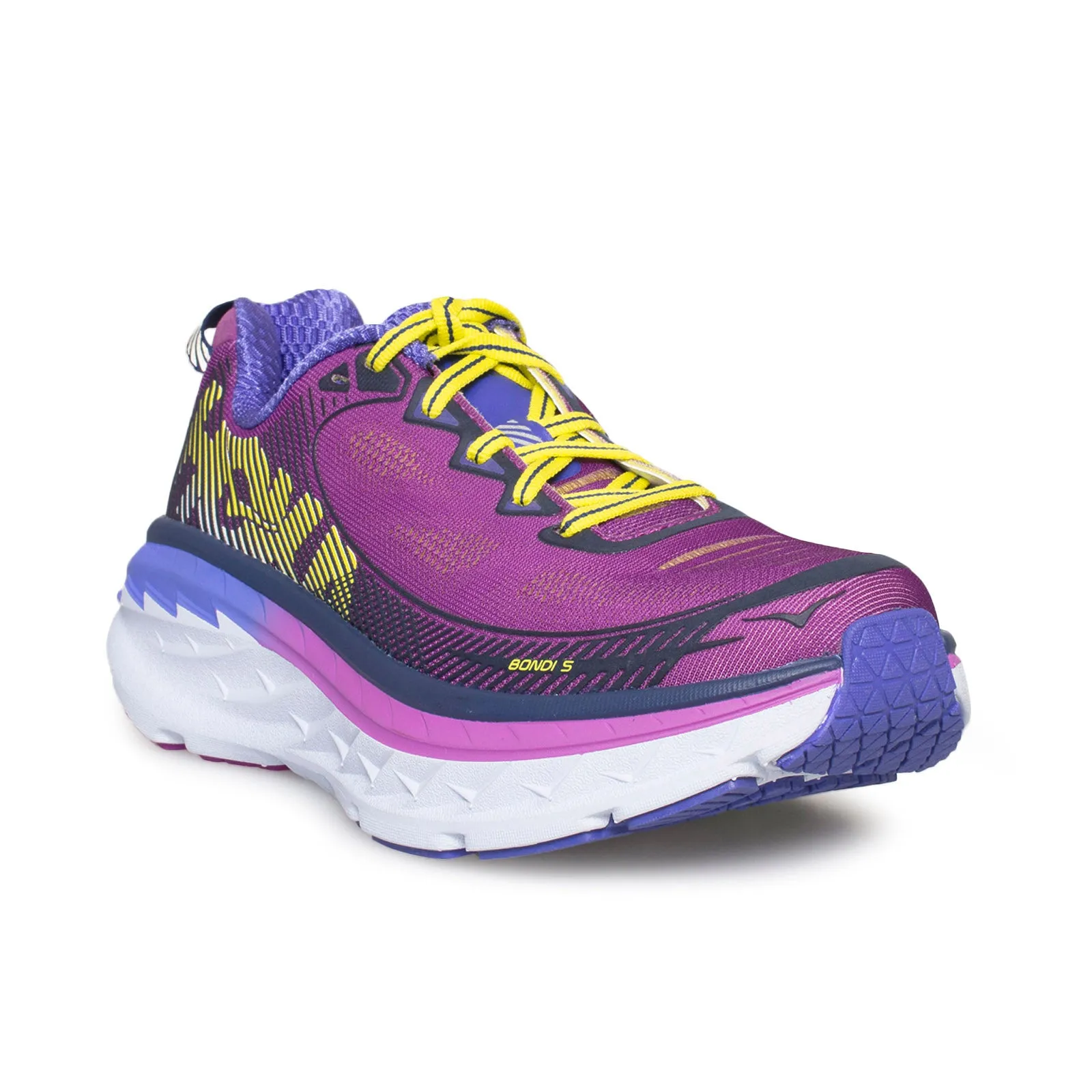 Hoka One One Bondi 5 Purple Cactus / Citrus Running Shoes - Women's