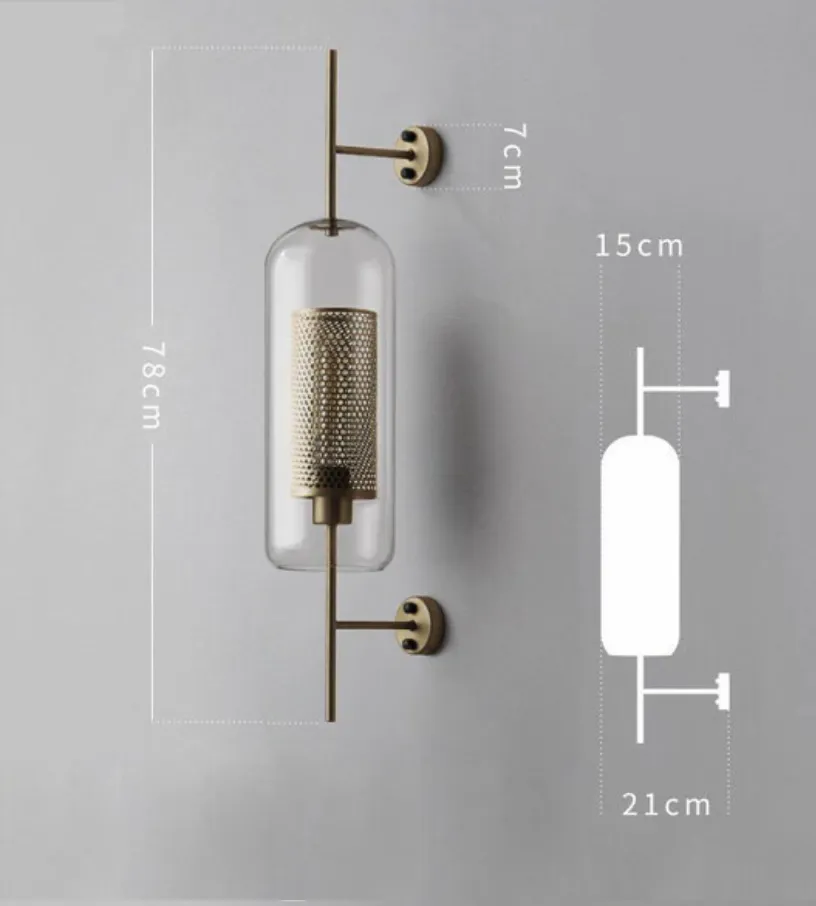 Honeycomb Glass & Metal Sconce Light - Final Sale