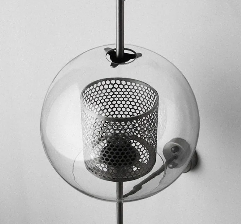 Honeycomb Glass & Metal Sconce Light - Final Sale