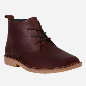 JCB DESERT LACE-UP VELLIES BROWN