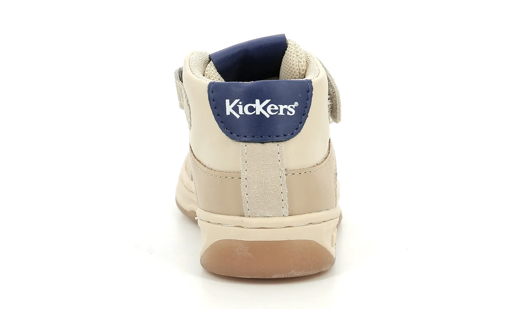 KICKERS KICKALIEN Beige Bleu Chaussures Hautes Sneakers