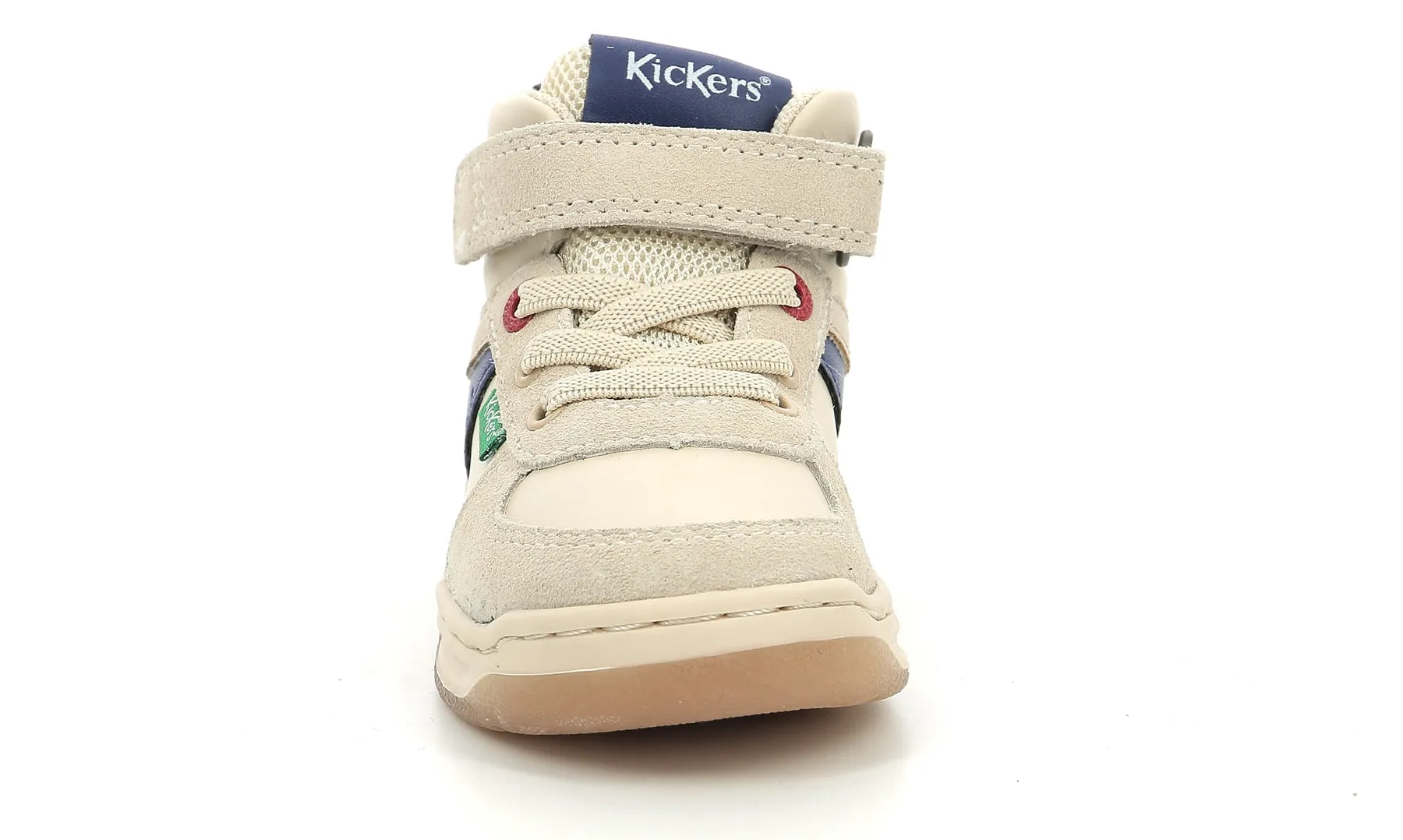 KICKERS KICKALIEN Beige Bleu Chaussures Hautes Sneakers