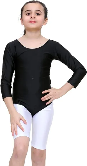 Kids Girls Gymnastic Leotard Long Sleeve Dance Ballet Athletic