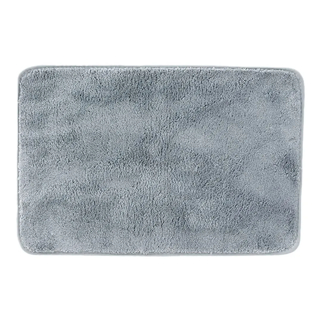 Kuber Industries Luxury Door Mat|Super Absorbent,Non-Slip & Comfortable|Anti Skid Bathroom |Multi-Utility Floor for Living Room,Bedroom,Entrances|40 x 60 cm,Grey, Pack of 4